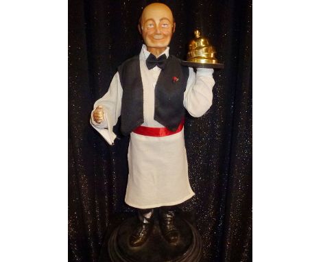 The Waiter Electrified window display automaton with 2 movements in good working condition (FR) Dimensions: 0,75 x 0,40 x 0,3