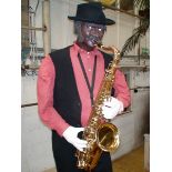 Life size Saxophone Player with Plexi QRS Piano