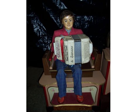 Fairground Organ with accordion boy automaton One of a kind fairground organ by Belgian organ builder Albert Flahaut. Interes