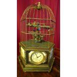 Birdcage with clock