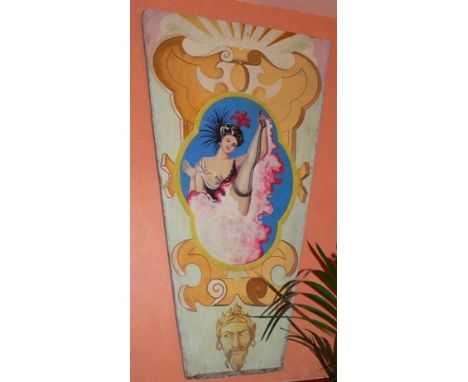Decorative panel carousel ceiling Nice carousel ceiling Panel. one of 13 to make a complete ceiling. ca. 1950 (FR) Dimensions