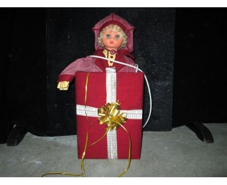 Clown in box Clown out of a box, gift package Electrified window display automaton with 1 movements in good working condition