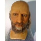 Male bearded  wax head