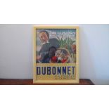 Framed Dubonnet advertising