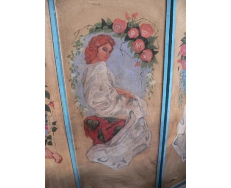 Decorative panel carousel ceiling Nice carousel ceiling Panel. one of 13 to make a complete ceiling. ca. 1950 (FR) Dimensions