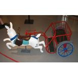 Charette carousel with rabbit