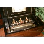 Mandarin cyllinder Music Box by Bremond