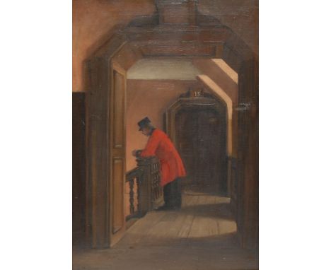 J**M**ClayChelsea Pensionersigned, oil on canvas, 49cm x 33cm 