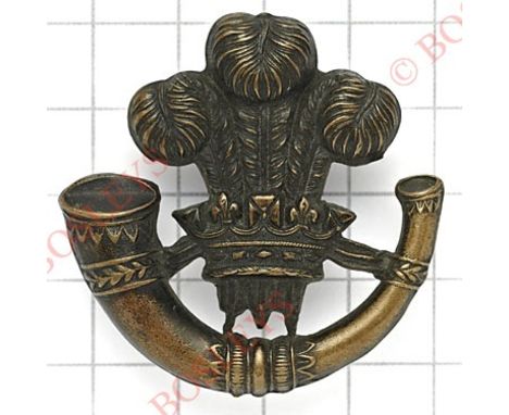 Irish Longford Light Infantry Militia Victorian OR’s  glengarry badge circa 1874-81Fine scarce die-stamped blackened brass ex