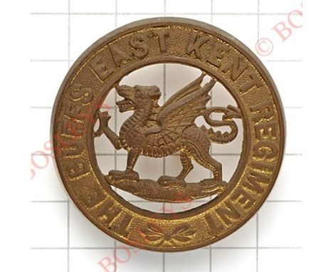 The Buffs, East Kent Regiment helmet plate centre circa 1911-14.Die-stamped brass. (KK 362)