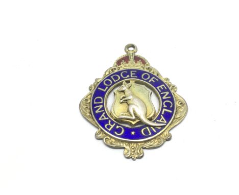 A silver and enamel lodge badge - NO RESERVE