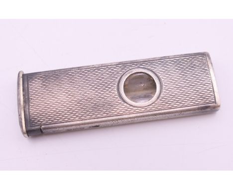 A silver cigar cutter. 5 cm long. 13.7 grammes total weight.