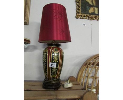 A table lamp