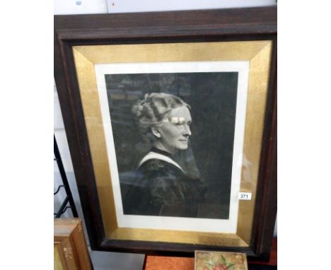 An oak framed portrait