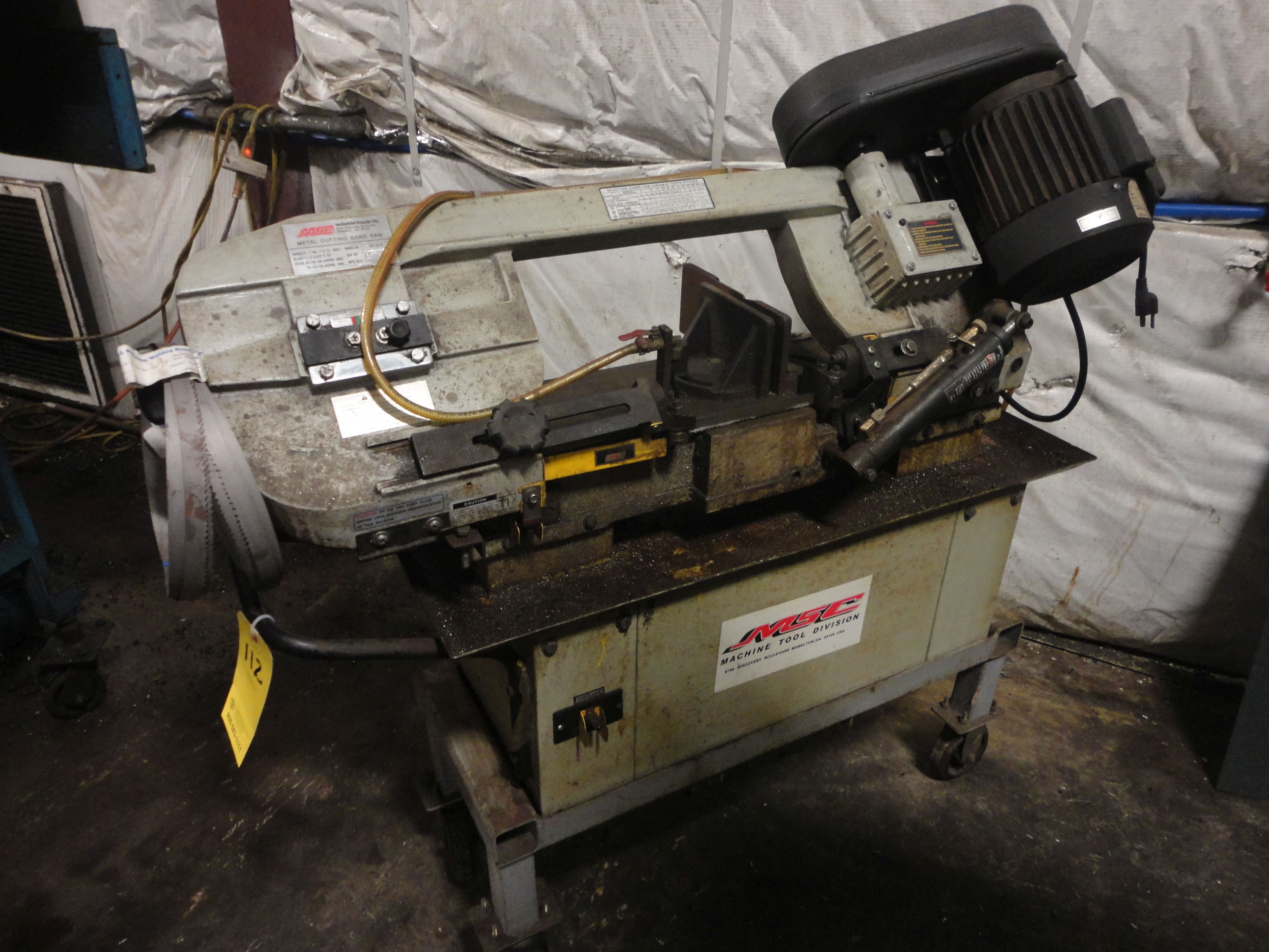 MSC HORIZONTAL BAND SAW MODEL 09518879