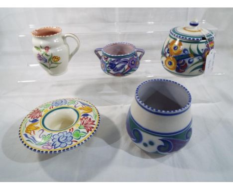Poole Pottery - five pieces of mid 20th century Poole Pottery - Est £25 - £40