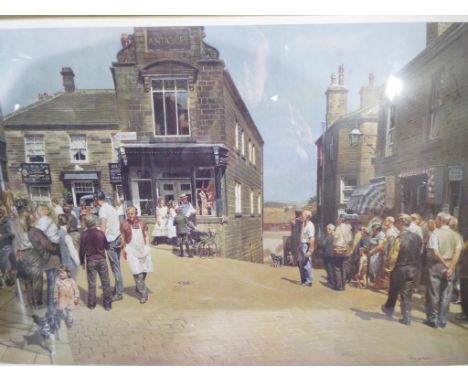 After P K C Jackson - A limited edition print 340/850 depicting a village scene, signed in pencil to the margin, (lower right