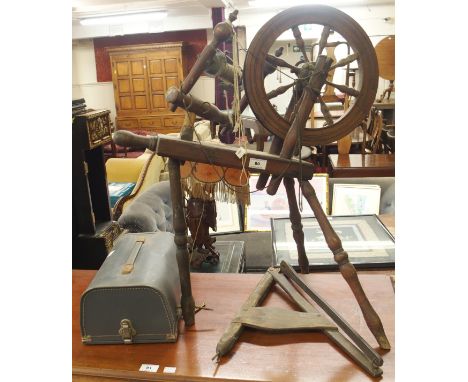 A spinning wheel (def) and a projector (2) Condition Report: Available upon request