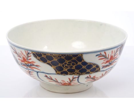 18th century Worcester Imari pattern bowl, circa 1770, 15.8cm diameter   CONDITION REPORT  Overall condition good, some wear 