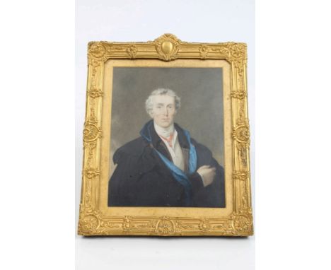 William Bone (act. 1810 - 1843), watercolour on ivory - Portrait of Arthur Wellesley, 1st Duke of Wellington, after the origi