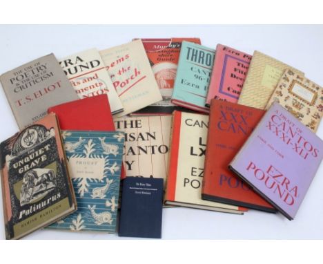 Collection of modern first and early editions - including Ezra Pound - 'Thrones'; A draft of Cantos XXXI - XLI; 'Polite Essay