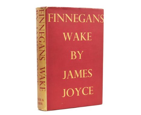 James Joyce - Finnegans Wake - first edition, second printing, published Faber & Faber Limited, London 1946, with dust jacket