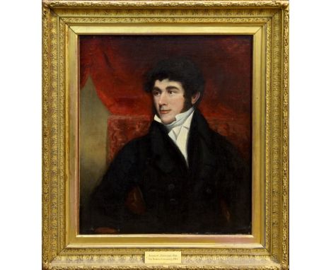 After Sir Thomas Lawrence, oil on canvas - portrait of Andrew Barnard Esq., in gilt frame, 75cm x 63cm   CONDITION REPORT  Re