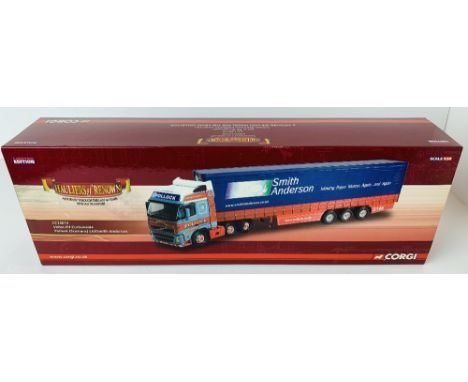 Corgi 1:50 Scale Volvo FH Curtainside Pollock Scotrans Ltd Smith Anderson HGV Model Mint &amp; Boxed Ex Shop Stock