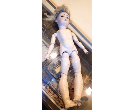 Vintage Armand Marseille ceramic headed doll stamped Germany 1909-6