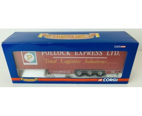 Corgi 1:50 Scale CC19905 Curtainside Trailer Pollock Scotrans Ltd Trailer - Mint &amp; Boxed