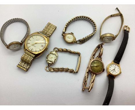 Mondaine; A Gent's Gilt Coloured Automatic Wristwatch, the signed dial with line markers, centre senconds and date aperture, 