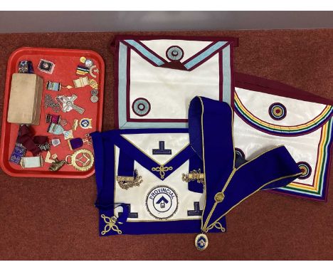 Masonic Interest - Assorted Gilt Metal Jewels, including Lodge Resolution No.247, Charity Jewel 1993, 247 Resolution 1969-199