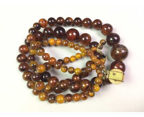 GROUP OF VINTAGE COSTUME JEWELLERY, including a bangle, bead necklace and watches