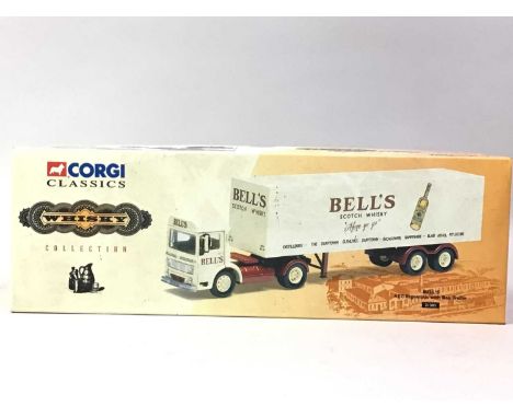 LARGE GROUP OF DIECAST MODEL VEHICLES, comprising Corgi, including a Bells Scotch Whisky liveried truck, a Eddie Stobart Tham