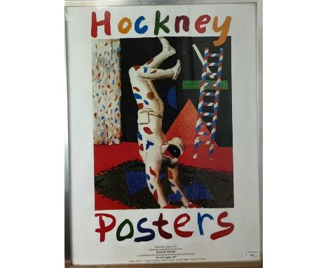 DAVID HOCKNEY INTEREST, POSTER PRINTS  for an exhibition of the artist's posters in Edinburgh 1987, and another for an exhibi
