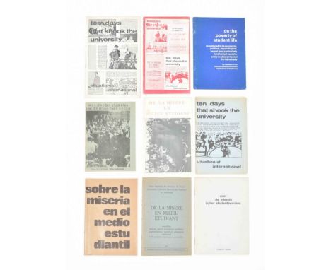 [Situationists] Various editions of De la Misere en Milieu Etudiant/ Of Student Poverty: Considered in its Economic, Politica
