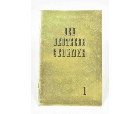 [Situationists] Der Deutsche Gedanke No.1: Organ der Situationistischen Internationale fur Mitteleuropa Brussels, Internation