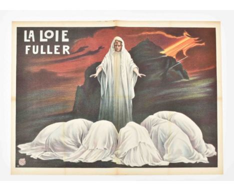 [Entertainment: Pantomimes, Revues, Variety Shows, etc.] [Serpentine dance] La Loie Fuller Friedländer, Hamburg, 1906. 71 x 9