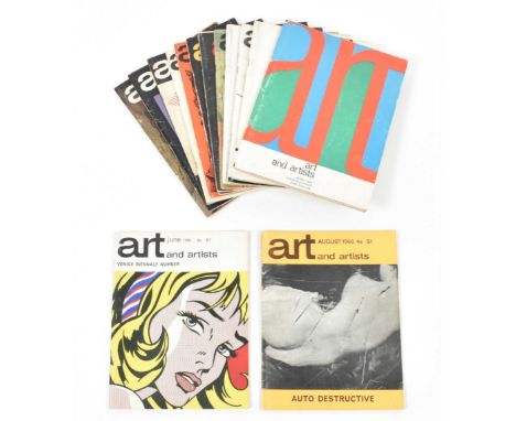 [s and 1970s] Art and artists, the first numbers of the glossy magazine for the contemporary visual arts published by Hansom 