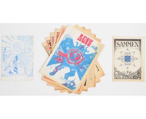 [Subculture] [Denmark] Love/Super Love (1) No 2-8. George Streeton, Underground Press, 1968. With a.o. articles on Jimi Hendr