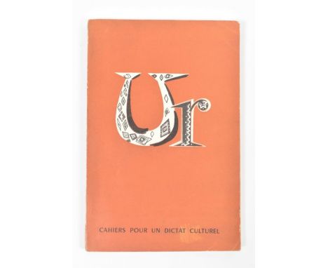 [Situationists] UR, Cahiers pour un dictat culturel Paris, Aux escaliers de Lausanne, December 1950. Edited by Maurice Lemait