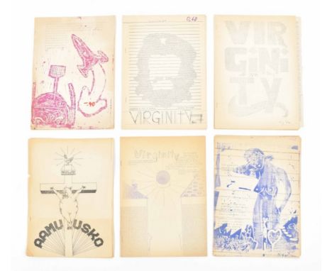 [Small Press and Concrete Poetry] Virginity, underground literary and activist magazine from Lichtenstein, 1970 German langua