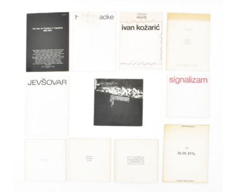 [s and 1970s] Eleven rare catalogues and artists' books from former Yugoslavia, 1974-1980 Mostly published by the Gallery of 