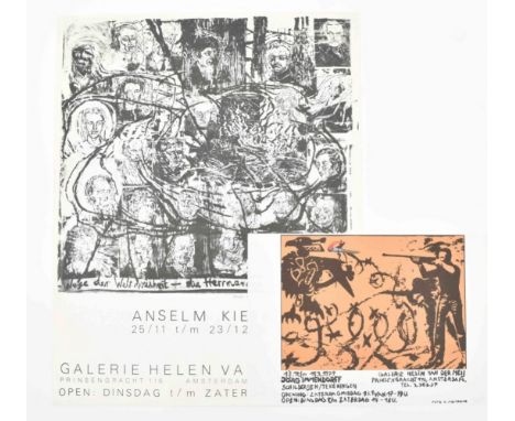 [Prints and Posters] Galerie Helen van der Mey, Kiefer and Immendorff Two exhibition posters by the Amsterdam based gallery. 