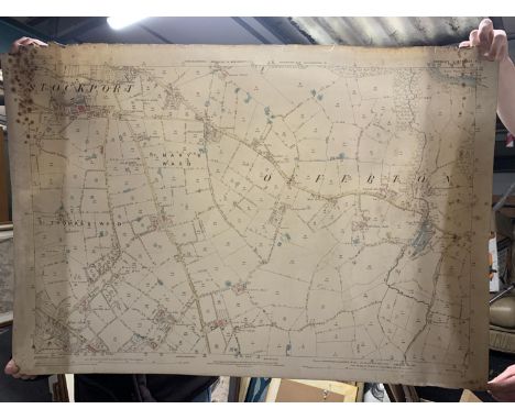 AN 1882 ORDNANCE SURVEY MAP OF PRESTBURY PARISH, CHESHIE (EASTERN DIVISION) PLUS AN 1875 ORDNANCE SURVEY MAP OF HYDE AND ALTR