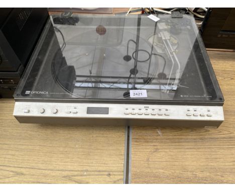AN OPTONICA RECORD PLAYER 