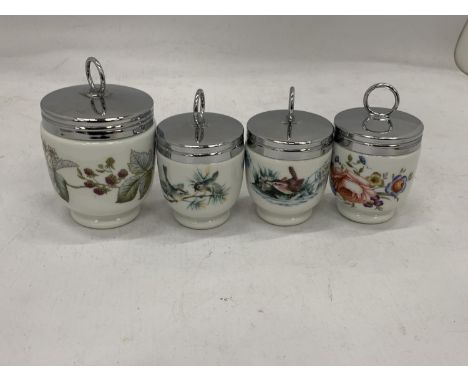 FOUR ROYAL WORCESTER EGG CODDLERS 