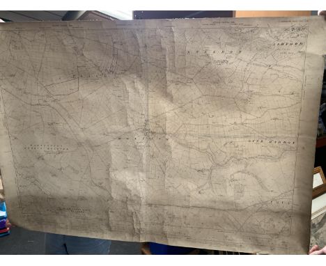 AN ANTIQUARIAN SECOND EDITON 1899 ORDNANCE OF BAKEWELL UNION DERYSHIRE, A SECOND EDITION OF 1899 MAP OF GLOSSOP UNION AND HIG