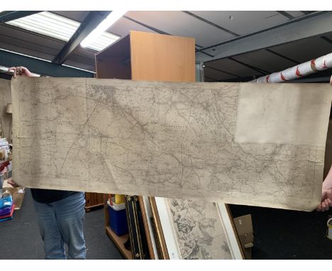 AN ANTIQUARIAN SECOND EDITION 1899 ORDNANCE SURVEY MAP OF STOCKPORT UNION, CHESHIRE AND DERBYSHIRE PART OF SHEET 