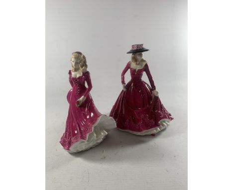 TWO ROYAL WORCESTER FIGURES REBECCA AND CHRISTINA 
